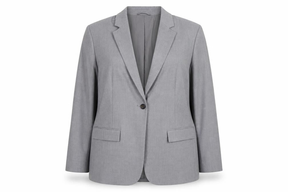 Marks & Spencer Women’s Grey Blazer Size 24 Regular Fit