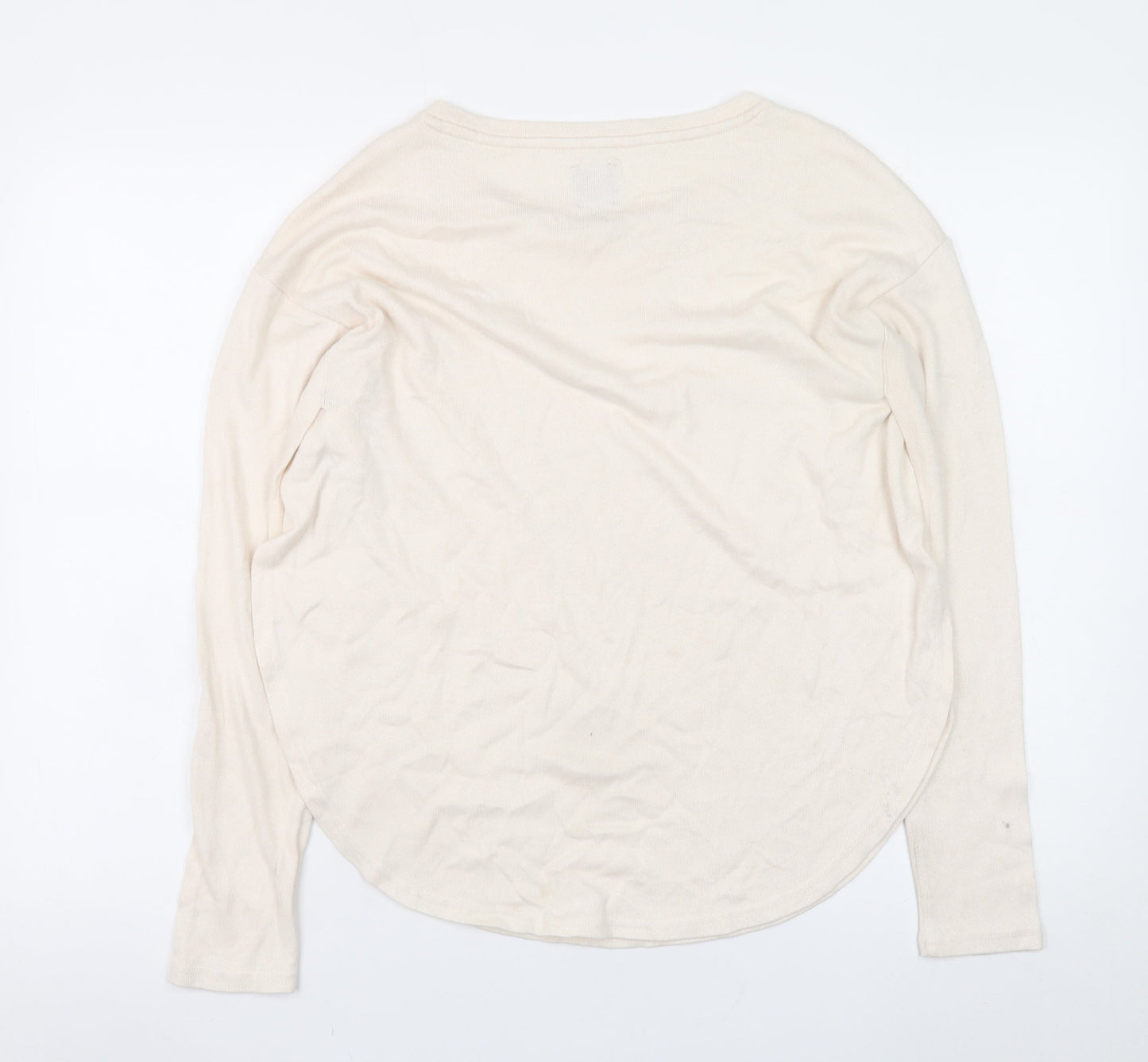 GAP Women’s Beige Cotton Blend Crew Neck Pullover Jumper XS
