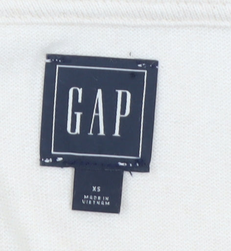 GAP Women’s Beige Cotton Blend Crew Neck Pullover Jumper XS
