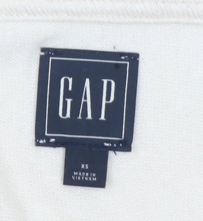 Gap Women’s Beige Cotton Blend Crew Neck Pullover Jumper XS