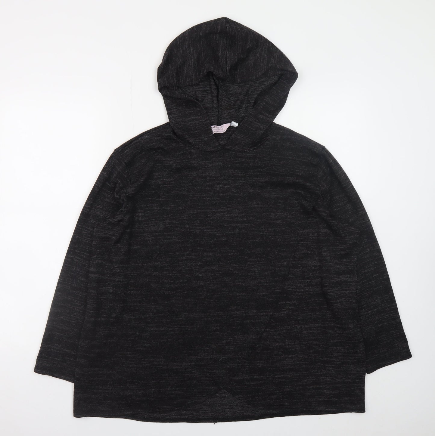 Dorothy Perkins Women's Black Maternity Hooded Jumper Size 16