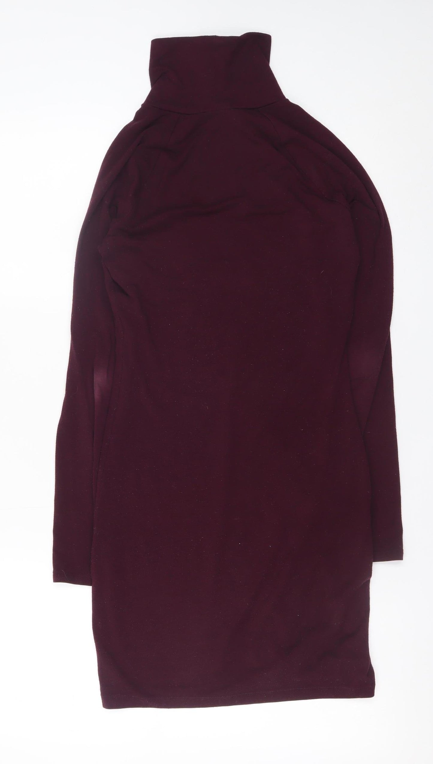 Forever 21 Women’s Purple Roll Neck Bodycon Short Dress Size S