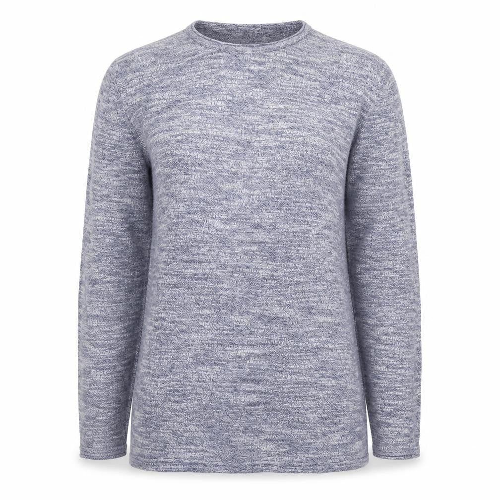 NN07 Men’s Grey Knit Cotton Blend Jumper L Crew Neck Pullover