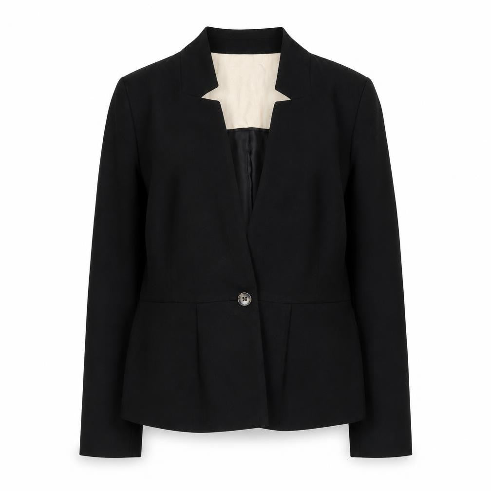 H&M Women's Black Blazer Jacket Size 8 Classic Business Style
