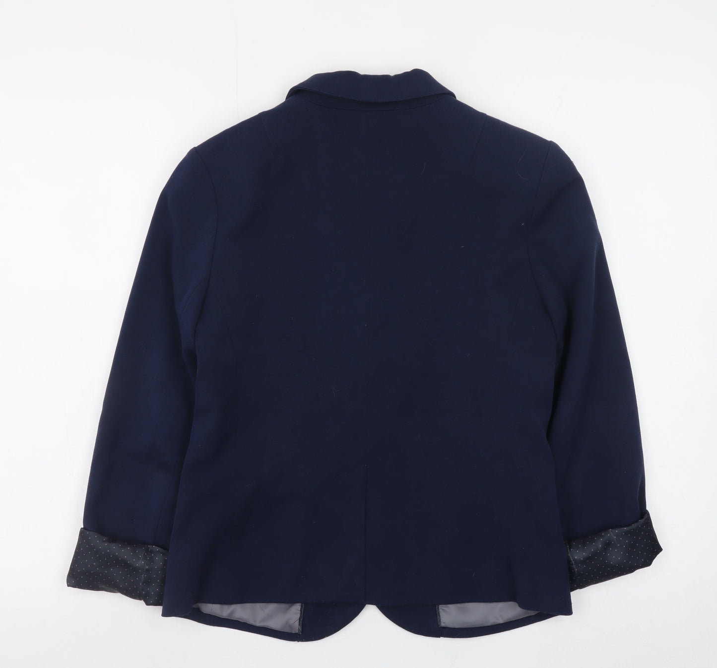 Gap Women Blue Regular Fit Blazer Jacket Size 6 Lined Business Workwear