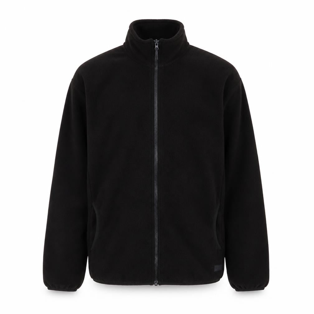 Common People Men's Black Fleece Full Zip Jacket Size M