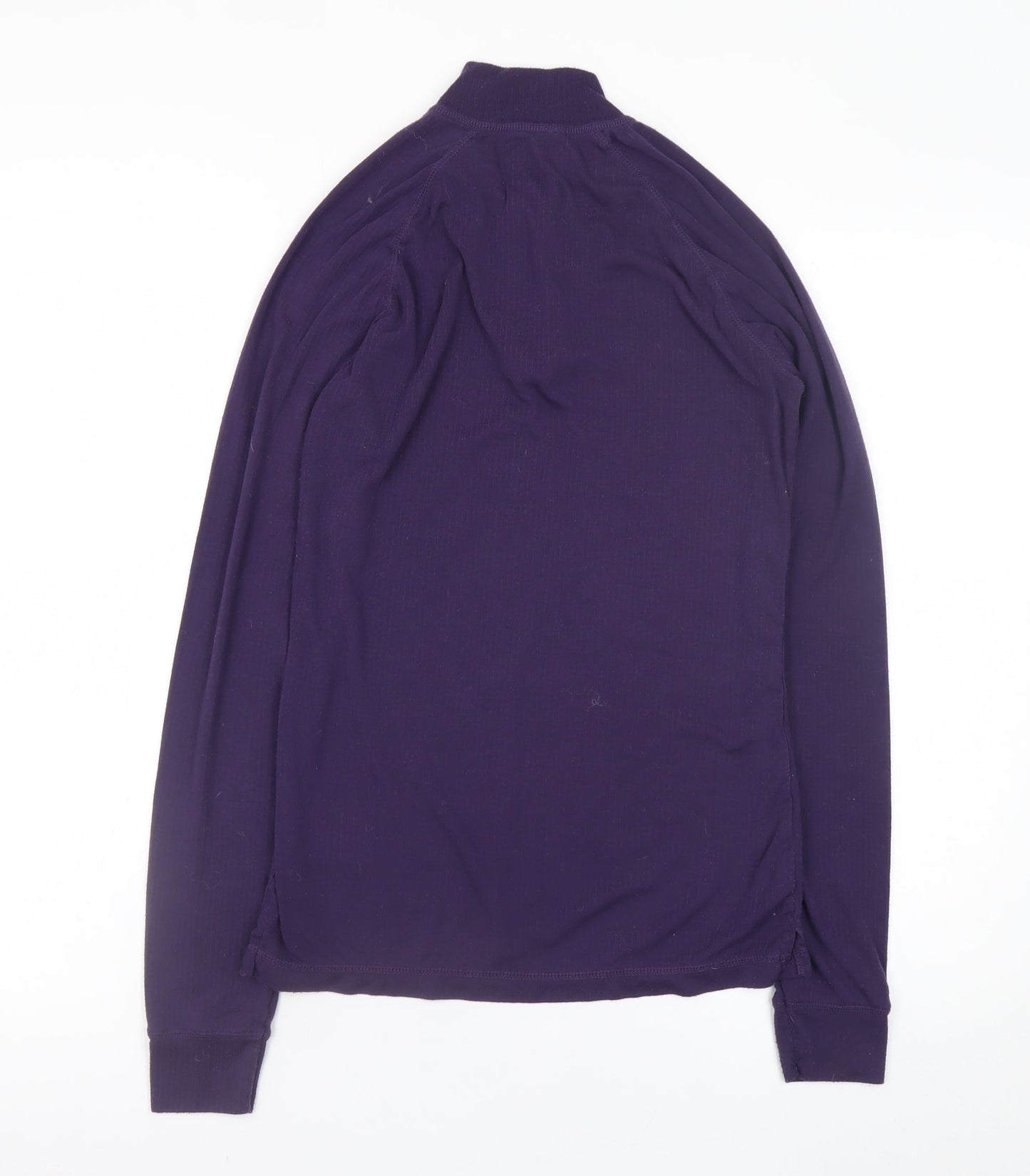 Parallel Womens Purple Half Zip Lightweight Pullover Sweatshirt Size 14