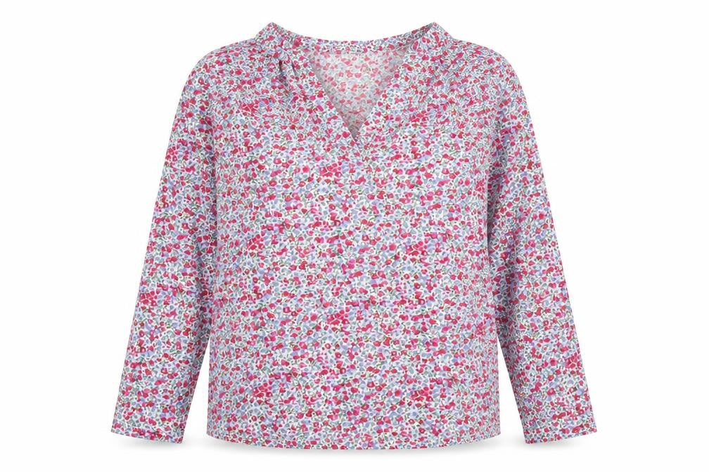 Cerulean by Blue Diamond Womens Floral Cotton Tunic Blouse M Multicoloured