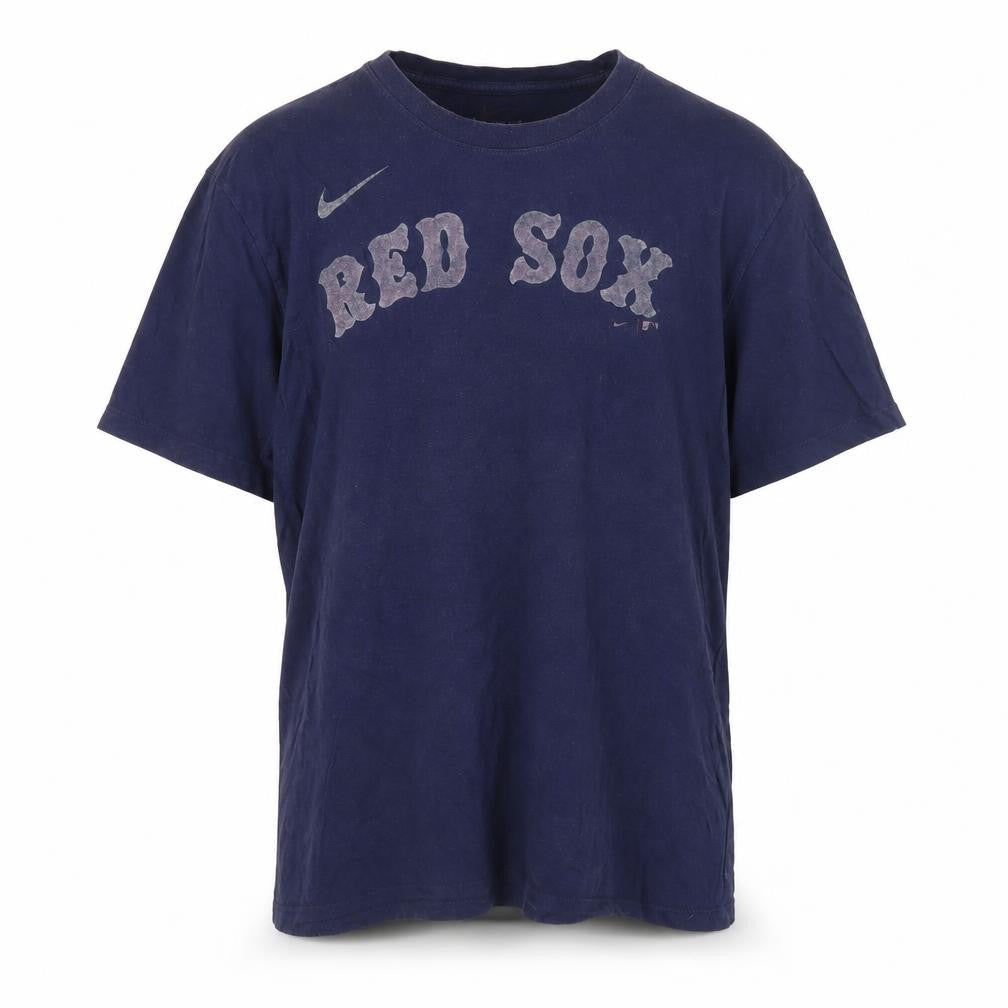 Nike Men's Blue Red Sox Graphic T-Shirt L Regular Fit Sports Tee