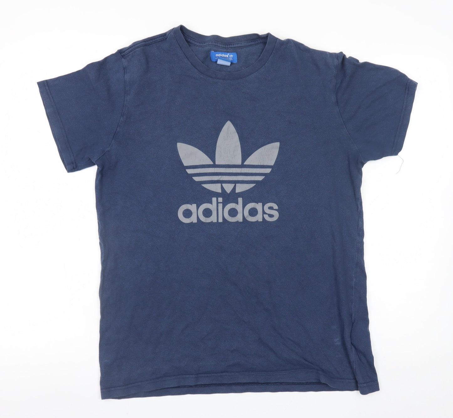 Adidas Men's Blue Crew Neck Short Sleeve T-Shirt Size M