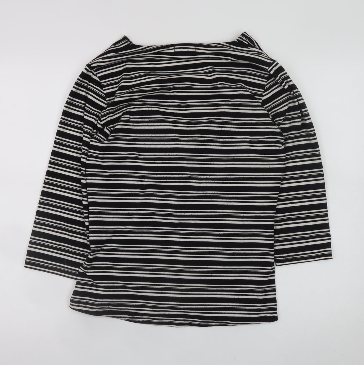 Merlin 101 Women's Black Striped Wrap Blouse Size 20