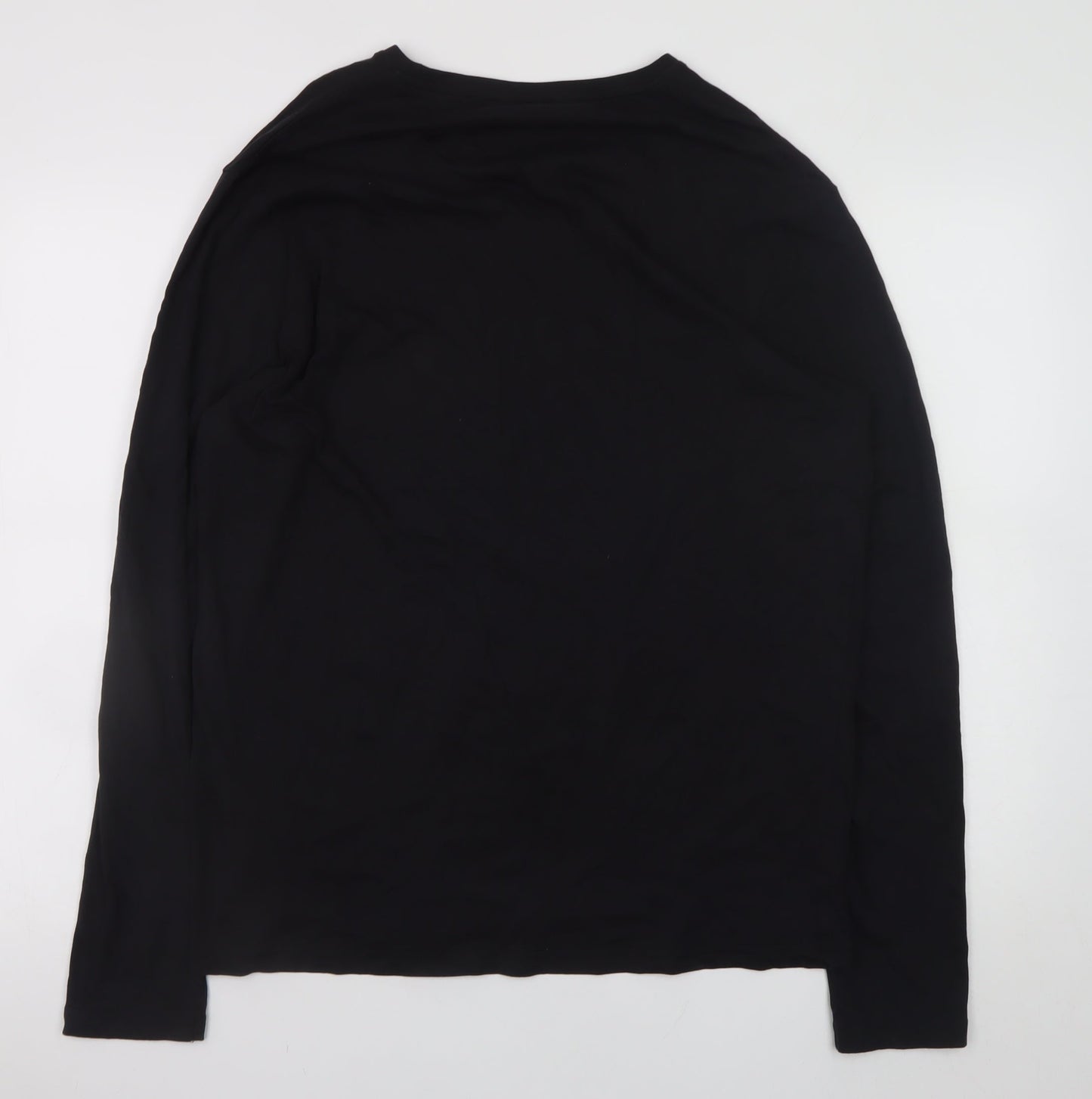 ONLY & SONS Men's Black XL Long Sleeve Tiger Graphic T-Shirt