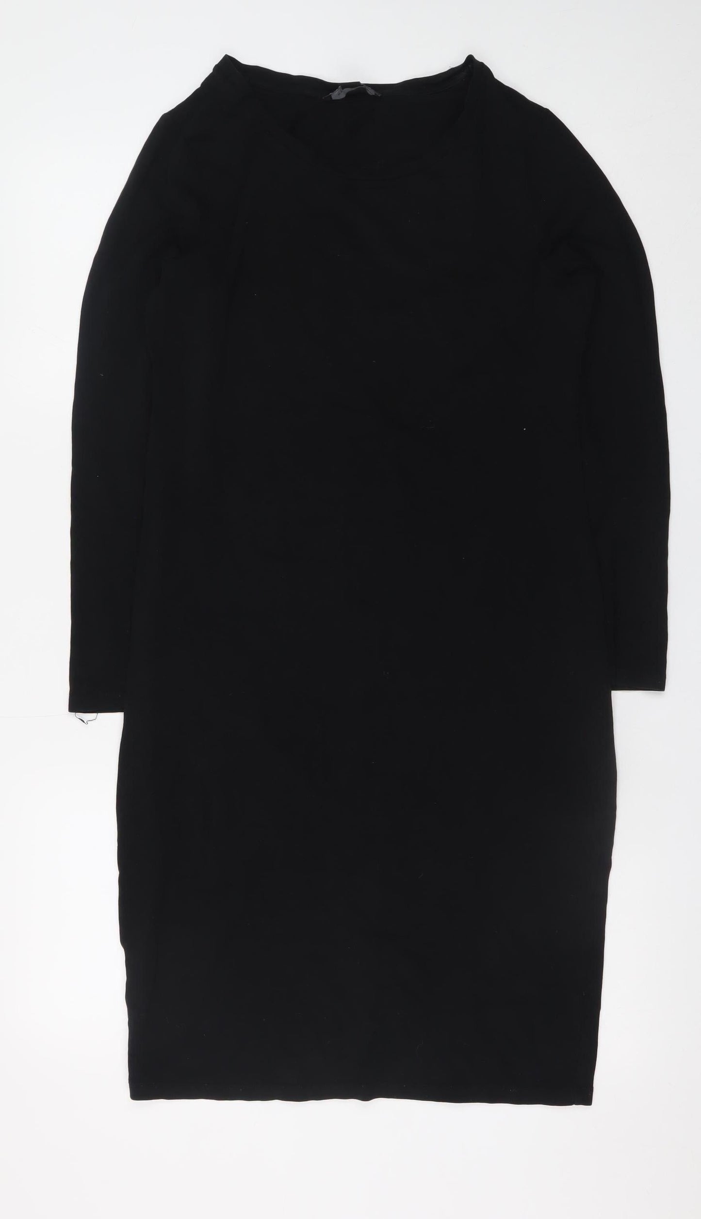Atmosphere Women Black Size 14 Bodycon Knee Length Cotton Dress