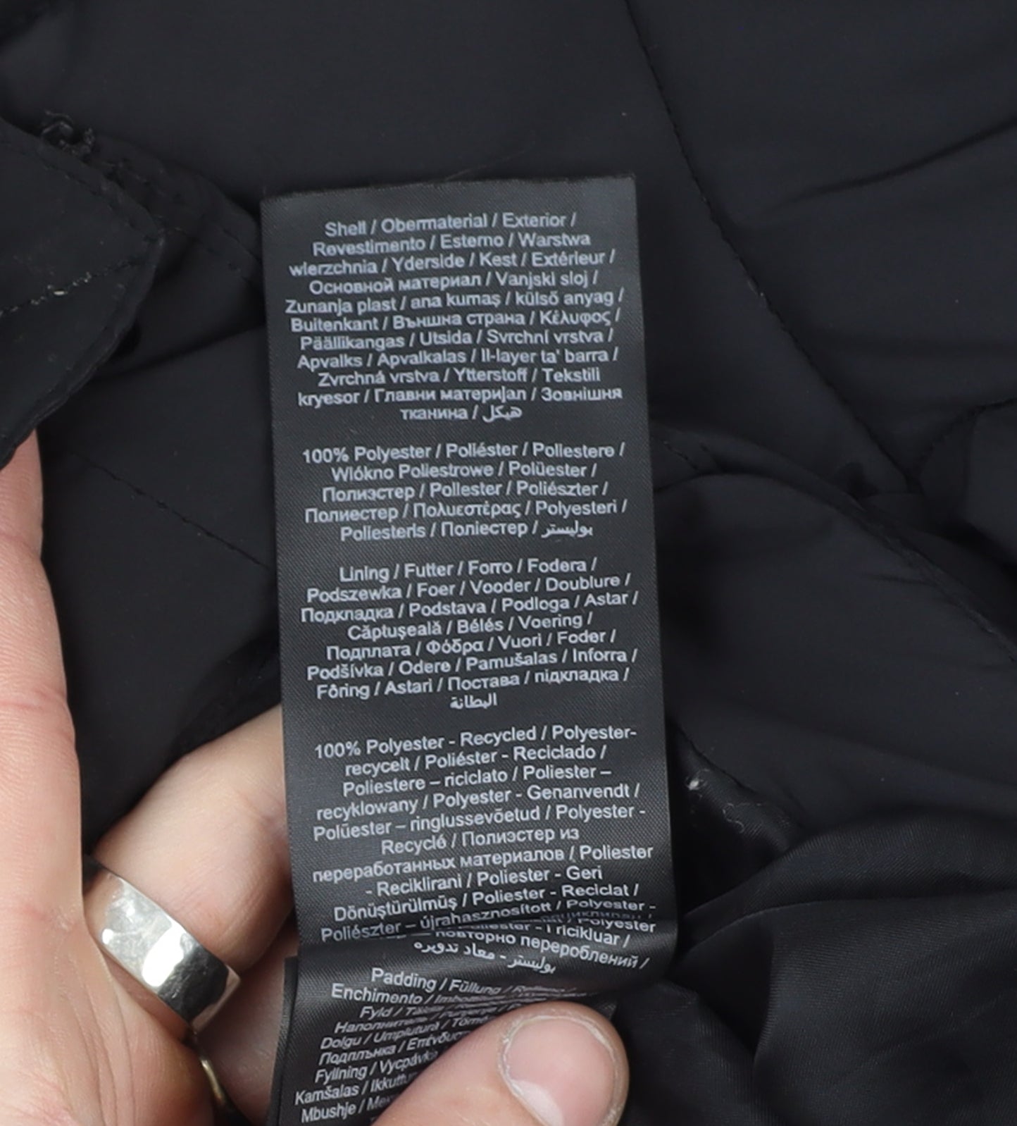 Noisy May Women's Black Long Hooded Puffer Coat Size M