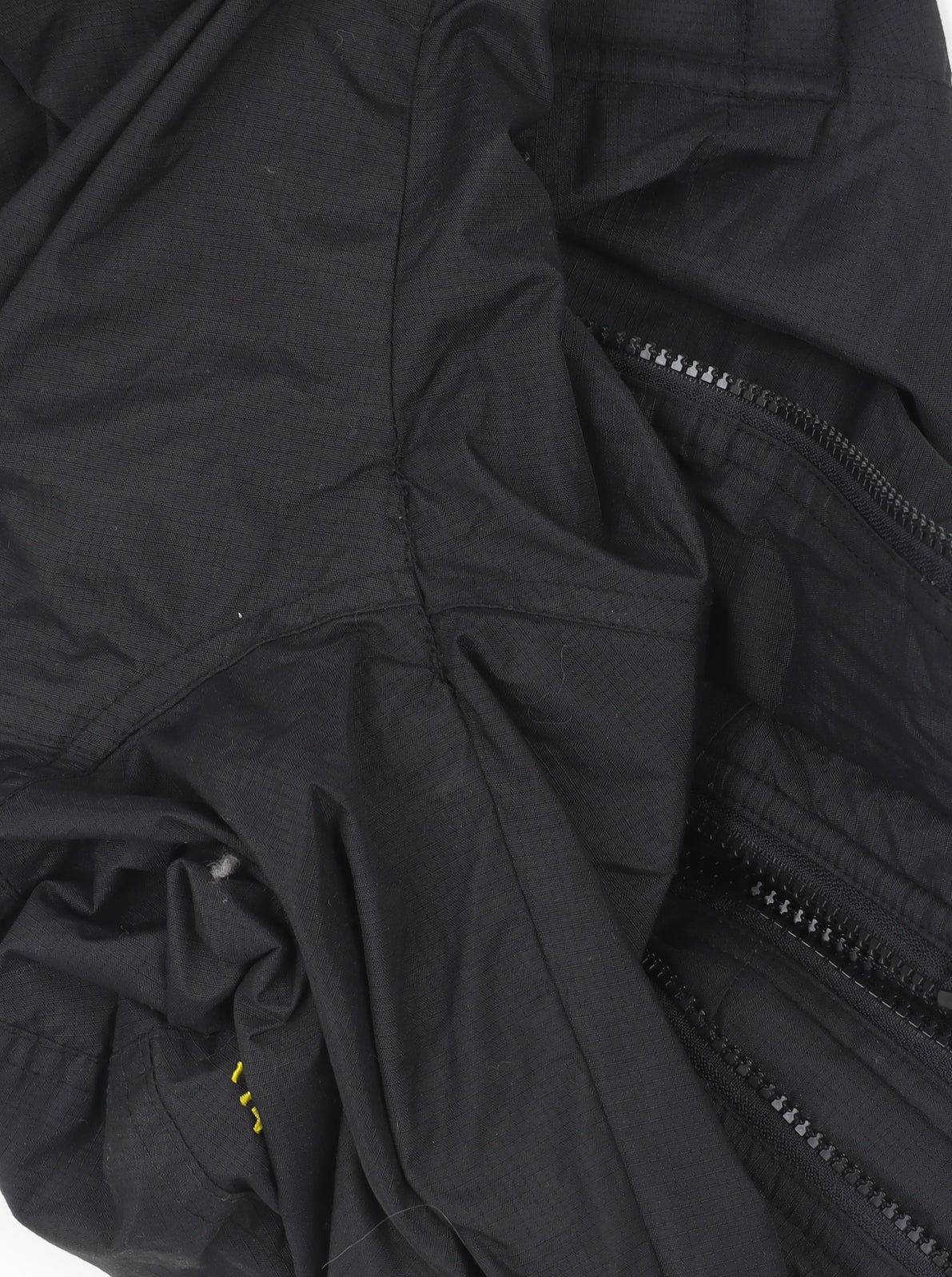Superdry Women Black Medium Bomber Jacket Windproof Zip Lined