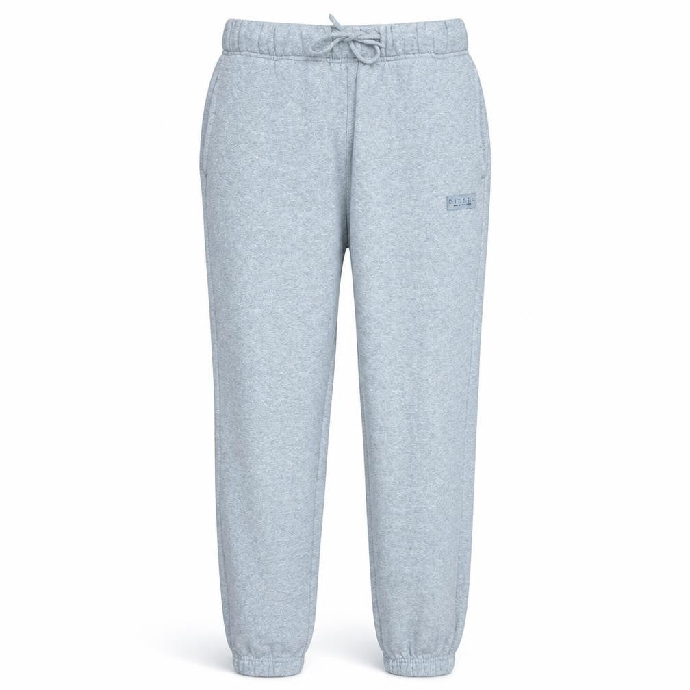 Diesel Mens Grey Jogger Sweatpants S Regular Fit Elastic Waist