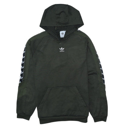 Additional front view of Adidas men’s green pullover hoodie, size M, regular fit sportswear