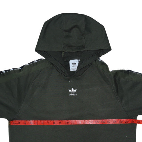 Adidas Mens Green Pullover Hoodie Size M Regular Fit Sportswear