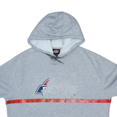 Dickies Men's Grey Pullover Hoodie Size L Regular Fit Logo Fleece