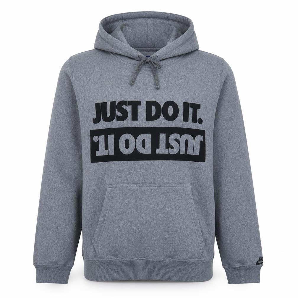 Nike Men's Grey XS Pullover Hoodie Graphic Print Sportswear