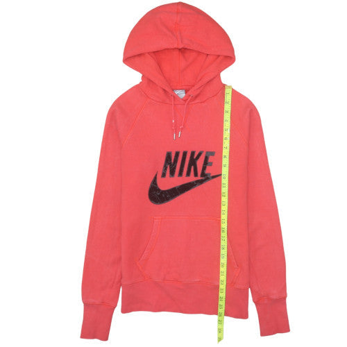 Nike Mens Red Pullover Hoodie L Sportswear Graphic Fleece