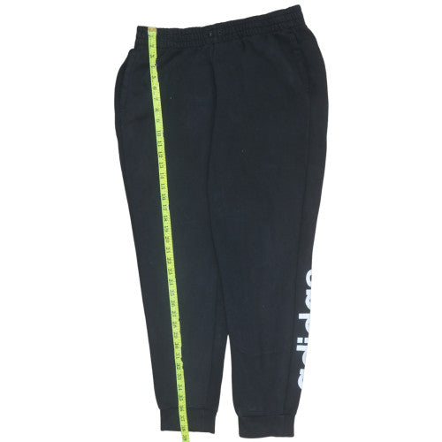 Adidas Womens Black XL Jogger Sweatpants Elastic Waist Pockets