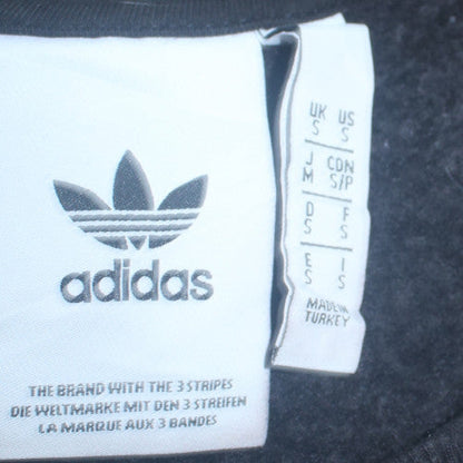 Additional view of Adidas men’s black grey crew neck logo pullover sweatshirt s