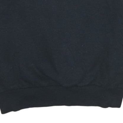 Additional view of Adidas men’s black grey crew neck logo pullover sweatshirt s