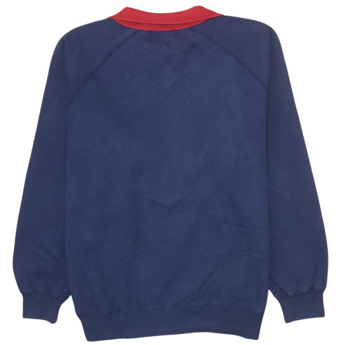 Polo Ralph Lauren Men’s Blue Red 1/4 Zip Sweatshirt Size L