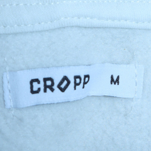 Cropp Men's White Graphic Hoodie M Pullover Gothic Cat Print
