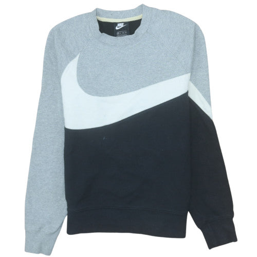 Nike Men's Grey XS Pullover Logo Sweatshirt Crew Neck