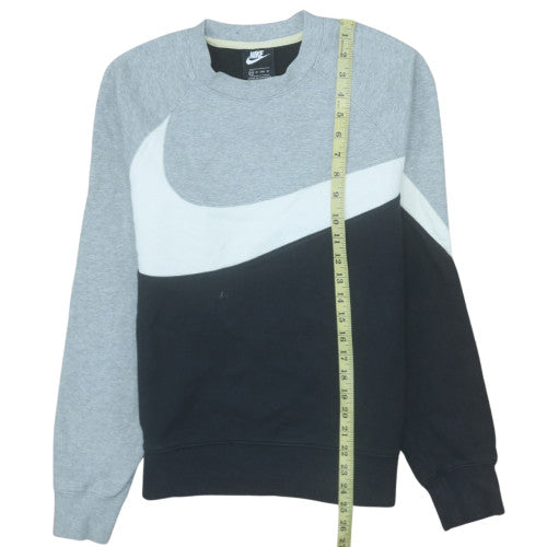 Nike Men's Grey XS Pullover Logo Sweatshirt Crew Neck
