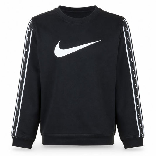 Nike Boys Black XL Pullover Sweatshirt with Logo Detail