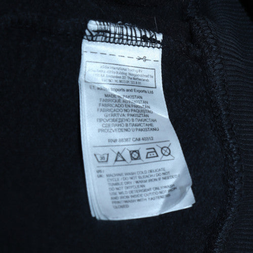 Adidas Men's Blue XS Full Zip Hoodie with Red Logo Detailing