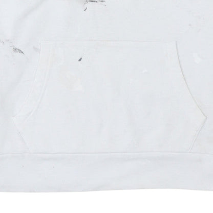 Levi's Men's White Pullover Hoodie L Graphic Logo Cotton