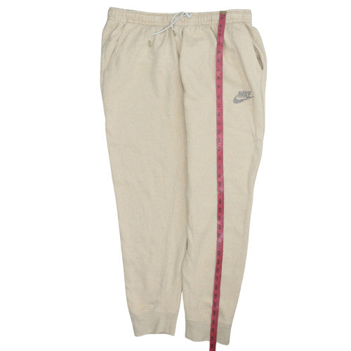 Nike Womens Beige Jogger Sweatpants XL Cotton Blend Activewear