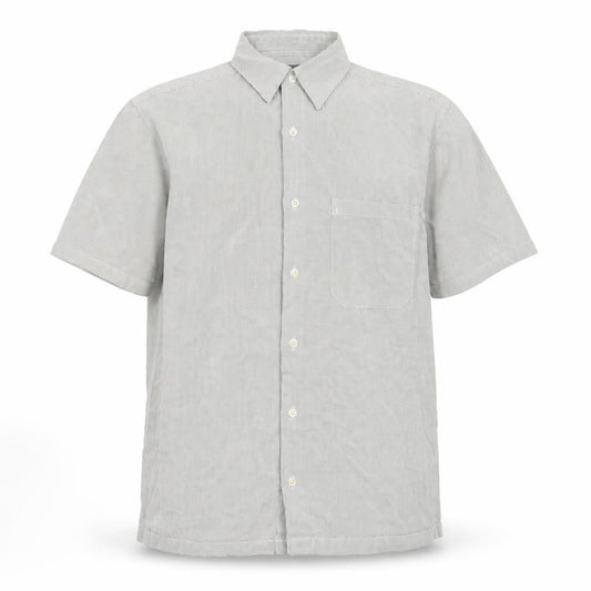 Marks & Spencer Men's Grey Check Short Sleeve Cotton Shirt Size S