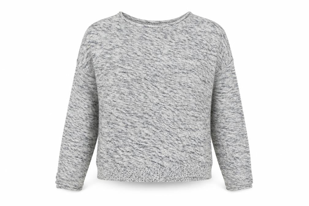New Look Women's Grey Knit Cotton Button Cardigan Size S