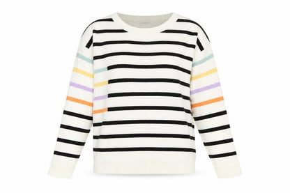 Next Womens Multicoloured Striped Acrylic Pullover Jumper M