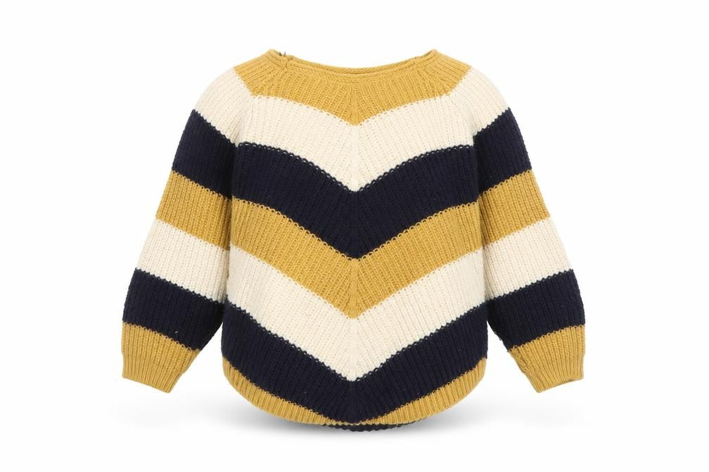 Apricot Women Multicoloured Chunky Knit Striped Jumper S