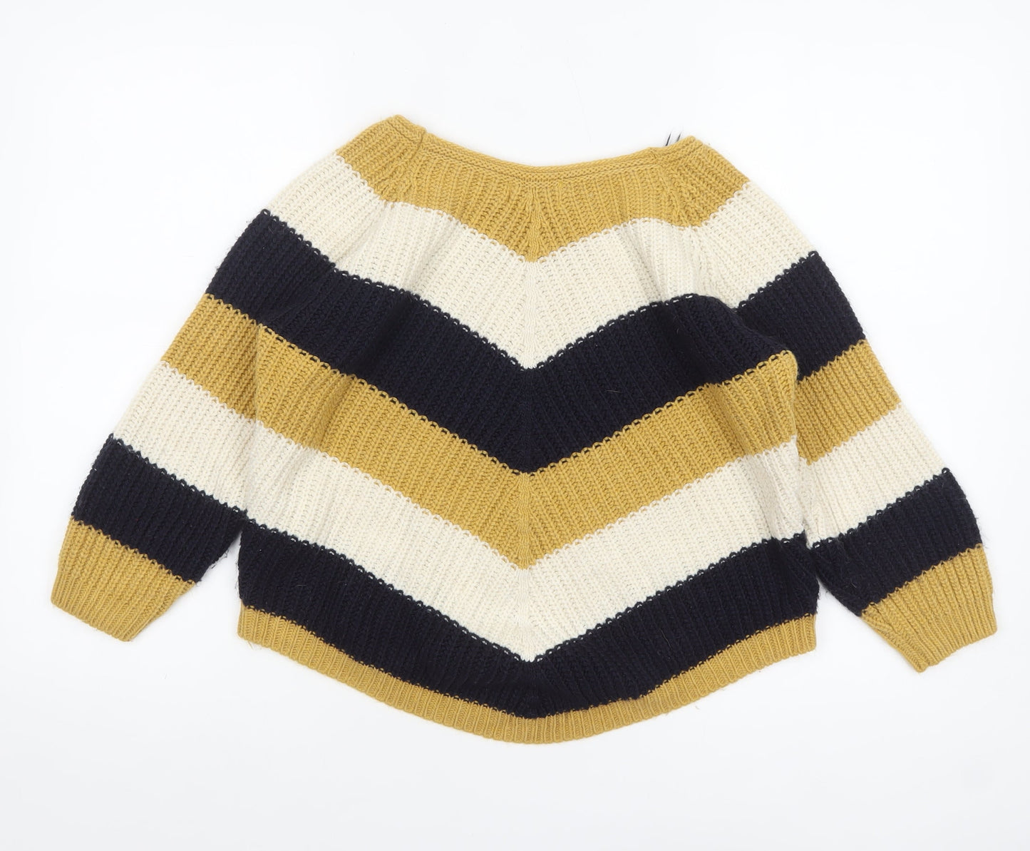 Apricot Women Multicoloured Chunky Knit Striped Jumper S