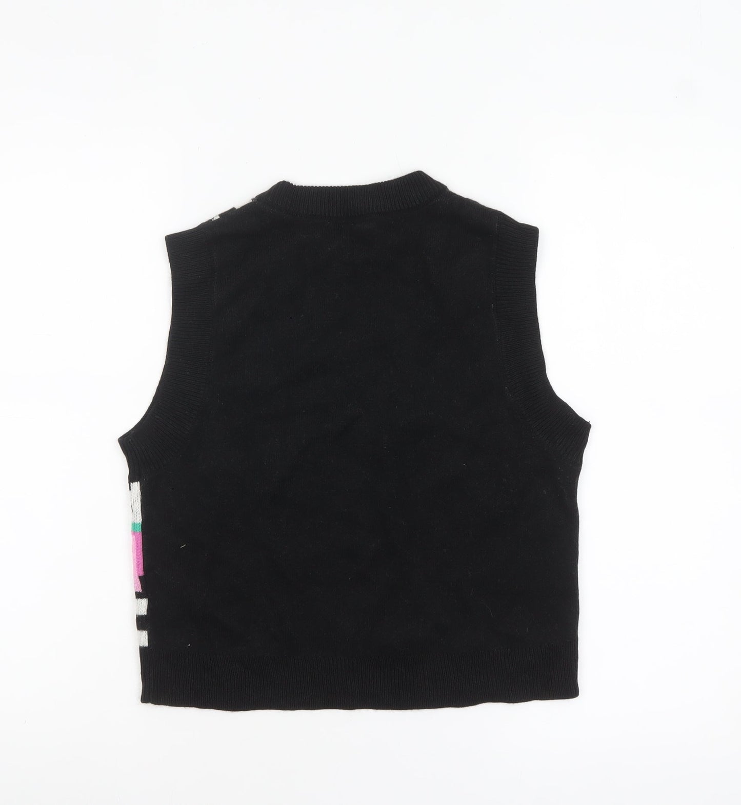 H&M Divided Women's Multicoloured Sleeveless Knit Vest 2XS