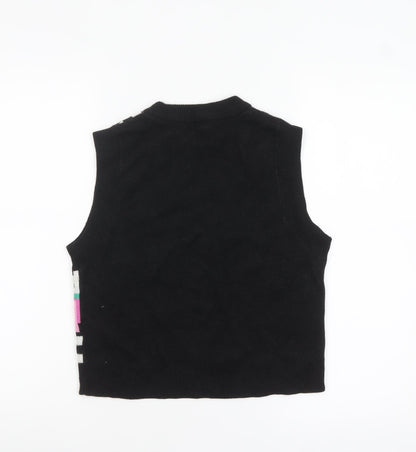 H&M Divided Women's Multicoloured Sleeveless Knit Vest 2XS