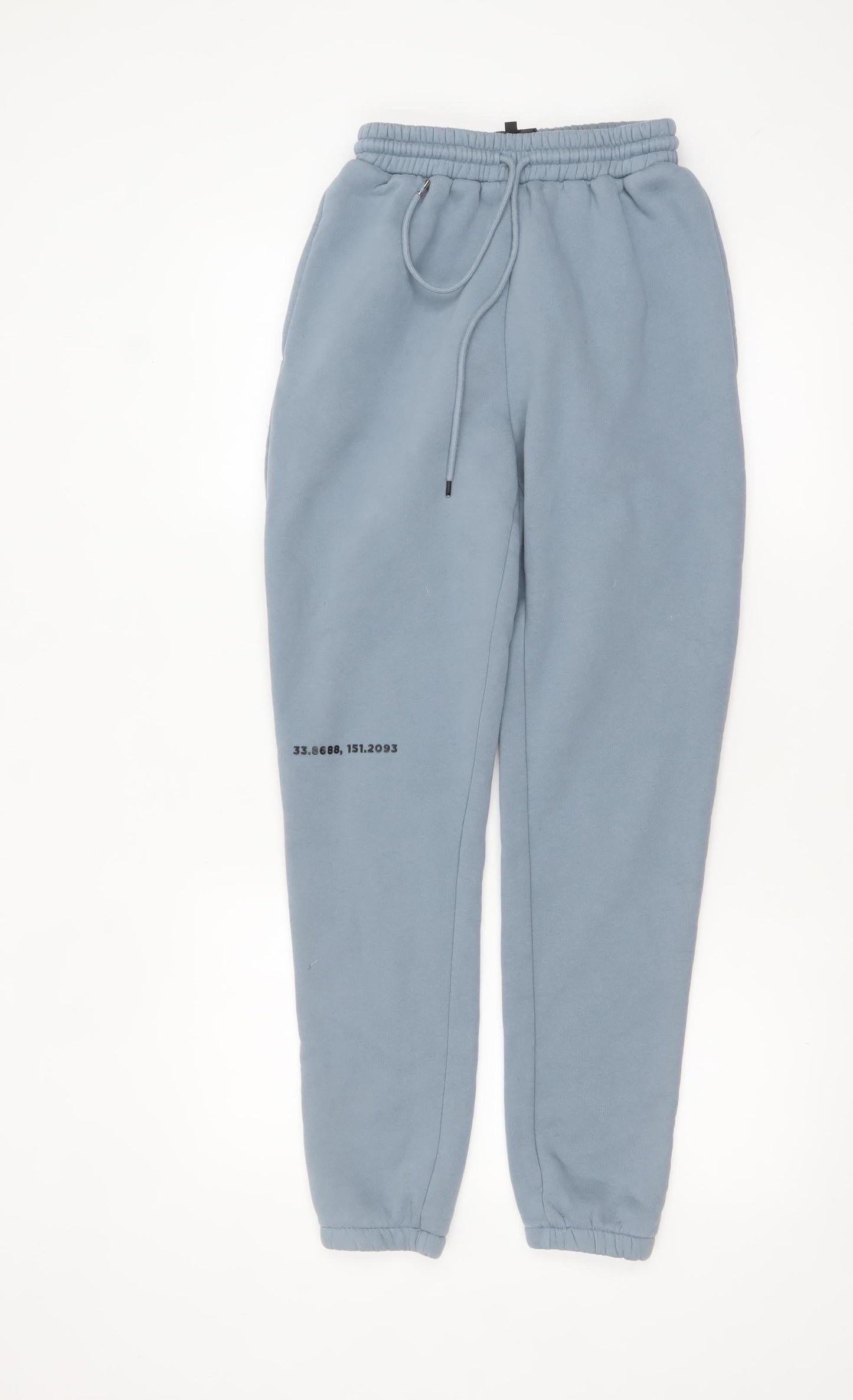 Meshki Men's Blue XS Fleece Jogger Sweatpants with Drawstring Waist