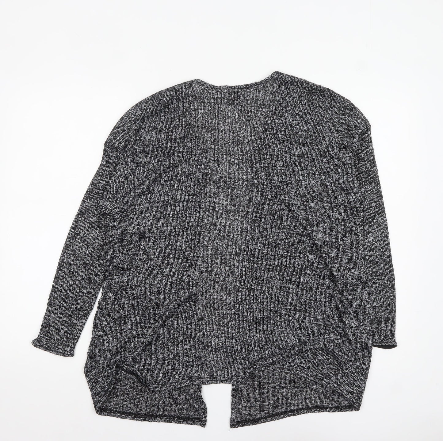 H&M Divided Women's Grey Knit Long Sleeve Open Cardigan Size S