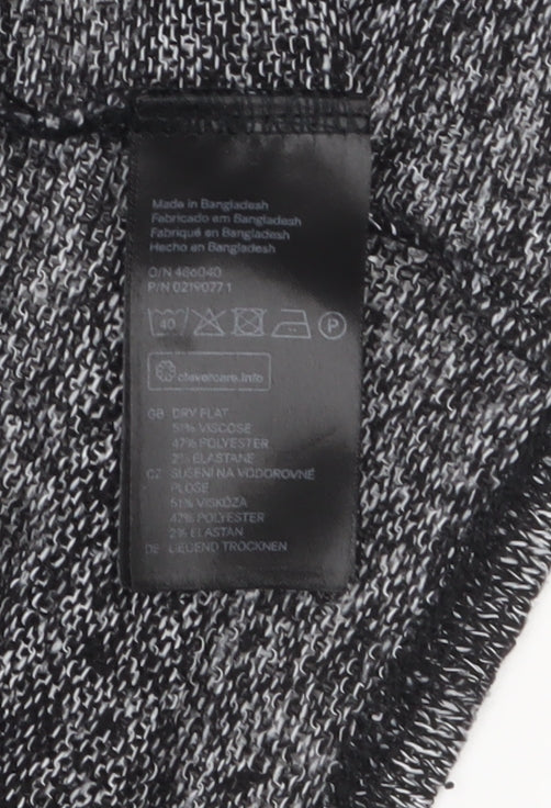 H&M Divided Women's Grey Knit Long Sleeve Open Cardigan Size S
