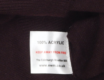 James Pringle Mens Brown V-Neck Acrylic Jumper Medium