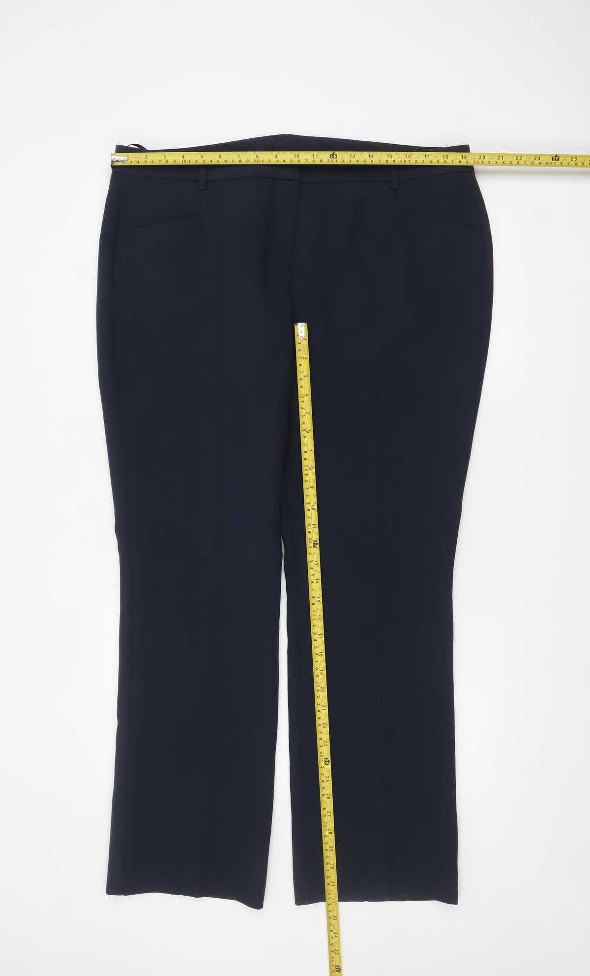 Next Women’s Black Straight Leg Dress Pants Size 18 Stretch Trousers
