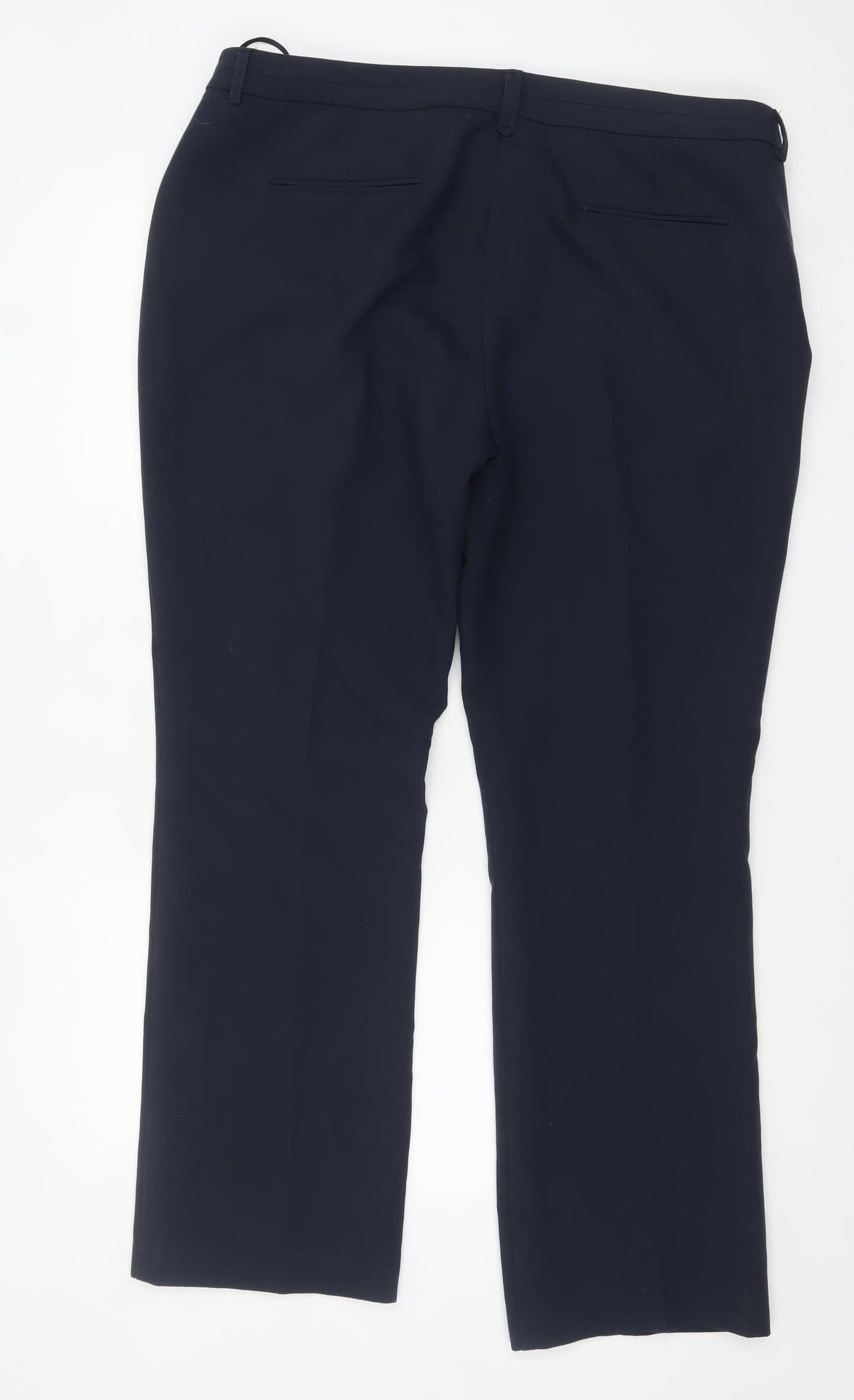 Next Women’s Black Straight Leg Dress Pants Size 18 Stretch Trousers