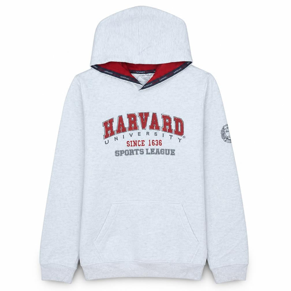 Harvard University Boys Grey Pullover Hoodie 16 Years Fleece Sports League